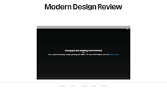 Desktop Screenshot of moderndesignreview.com