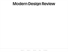 Tablet Screenshot of moderndesignreview.com